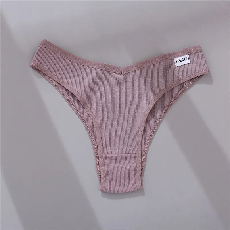 PureComfort™ V-Waist Cotton Briefs - 5-Piece Soft Stretch Everyday Underwear Set