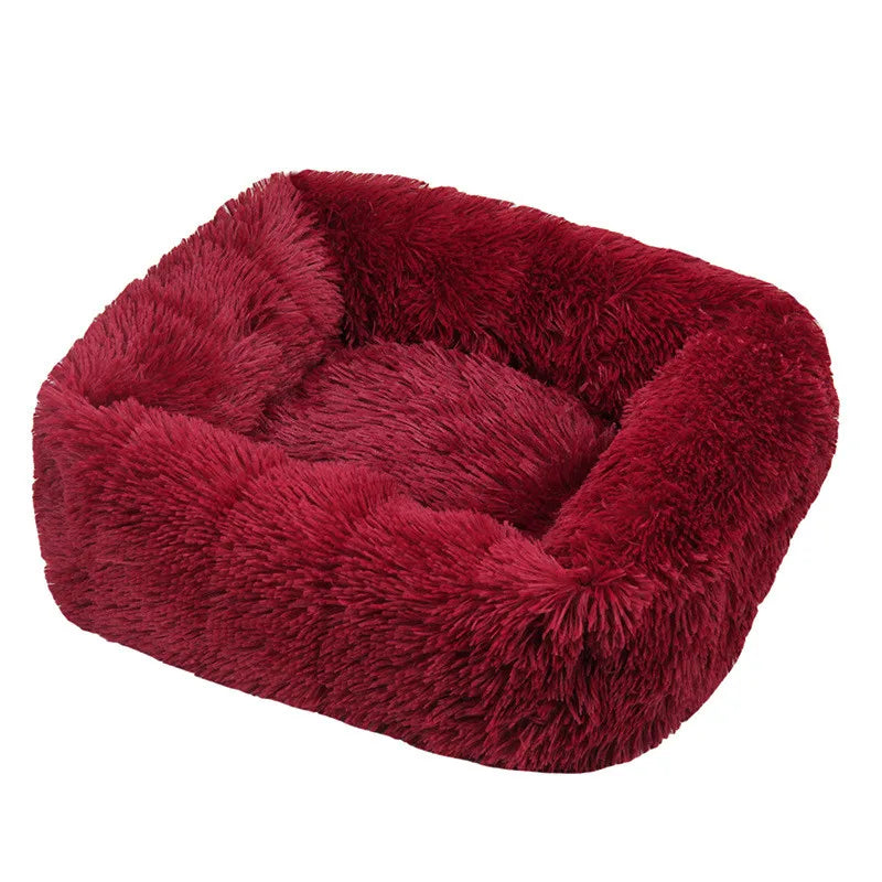 πΆ Luxury Square Plush Dog Bed β Calming Washable Pet Bed for Small, Medium & Large Dogs