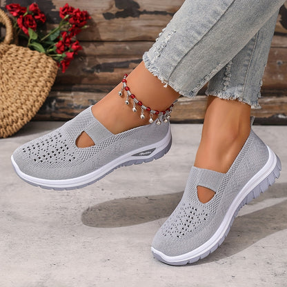 Casual Breathable Slip-On Walking Sneakers