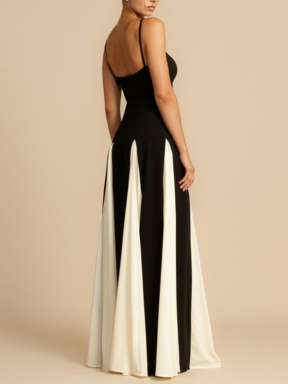 Lucia Maxi Elegance Dress with A-line tulle panels