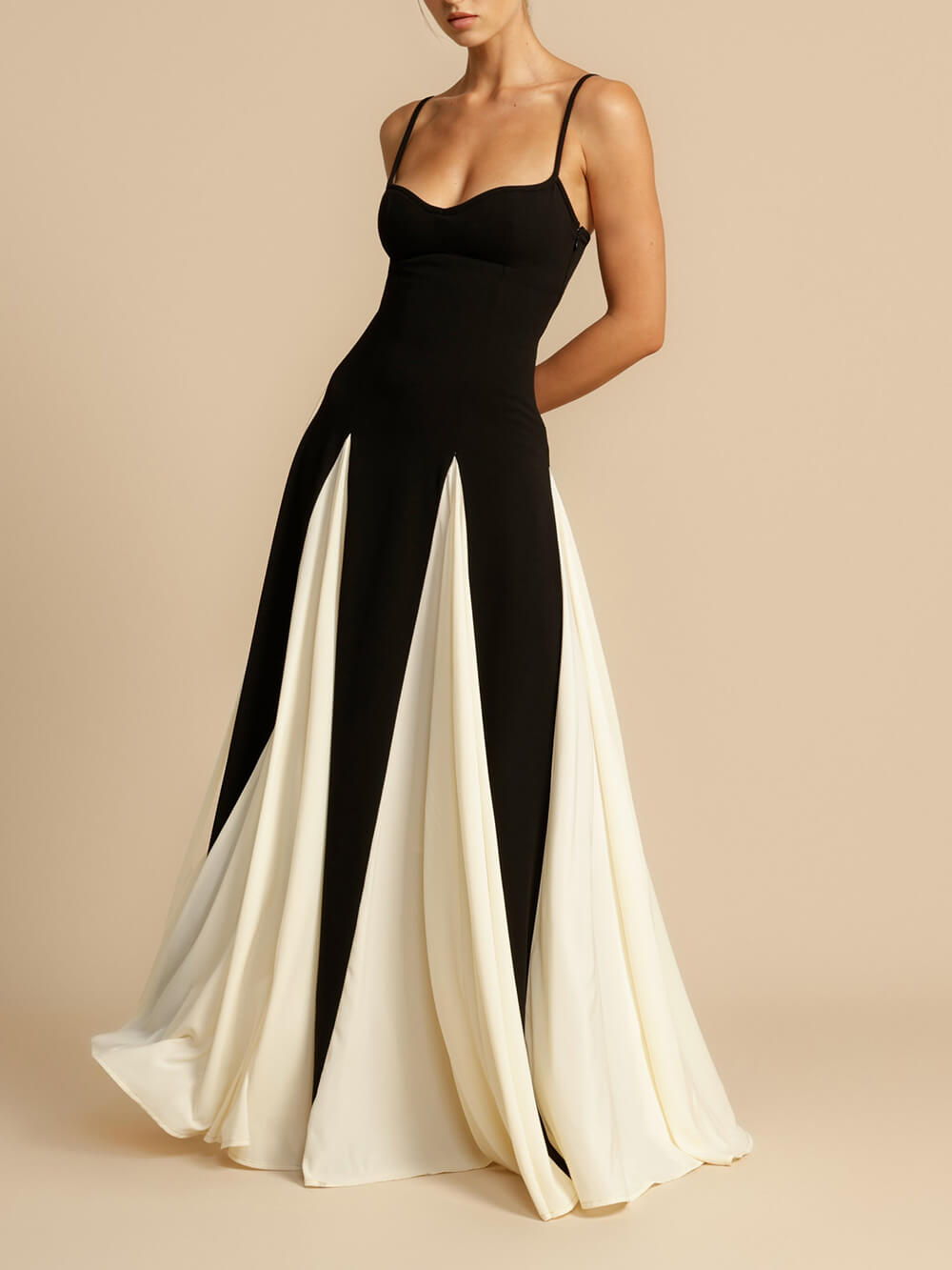 Lucia Maxi Elegance Dress with A-line tulle panels