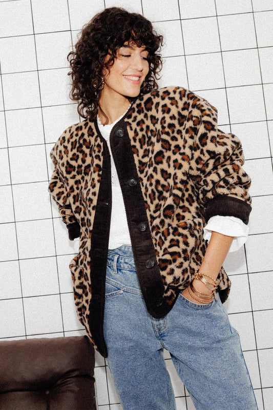 Bulera Leopard Print casual Jacket