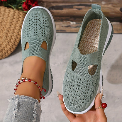 Casual Breathable Slip-On Walking Sneakers