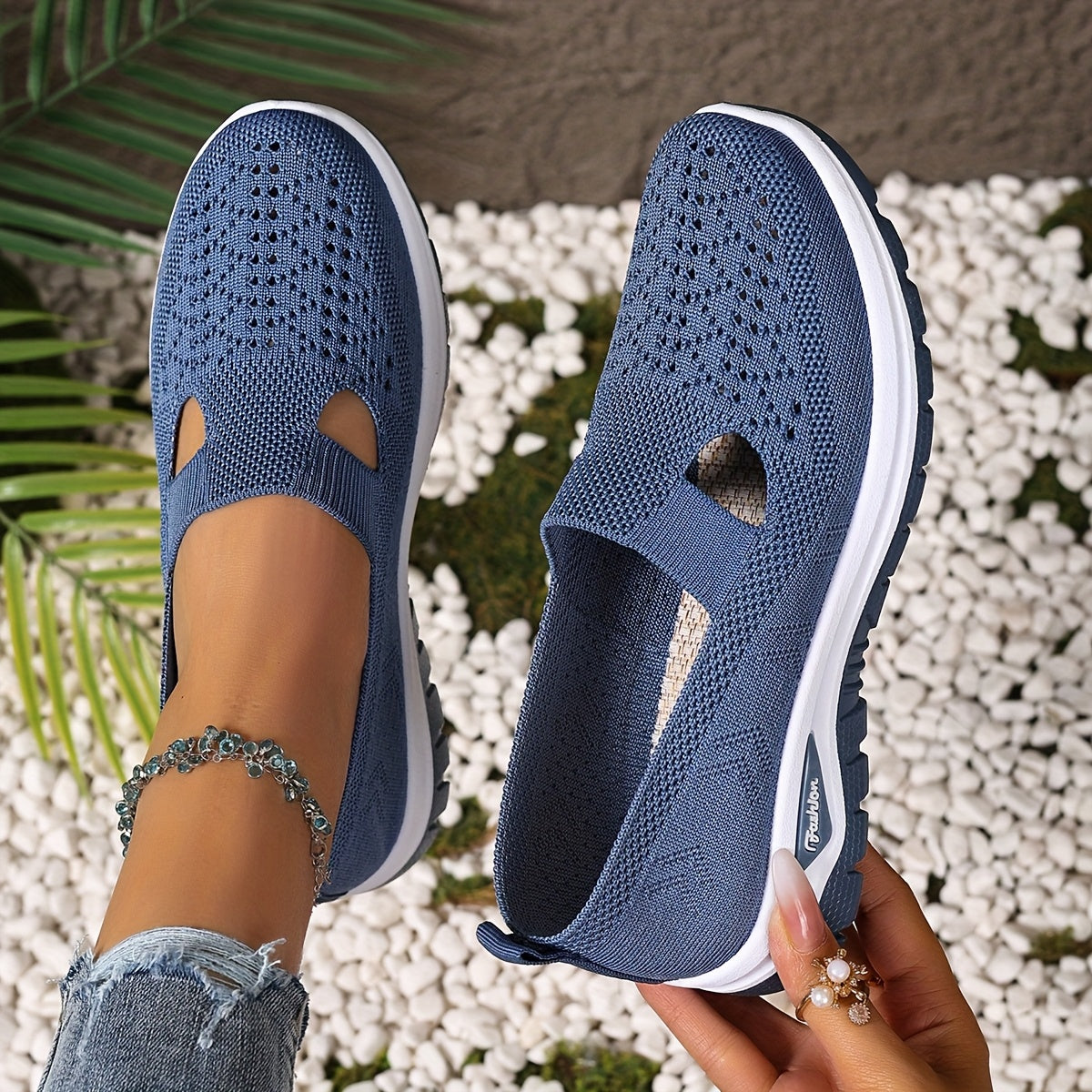 Casual Breathable Slip-On Walking Sneakers