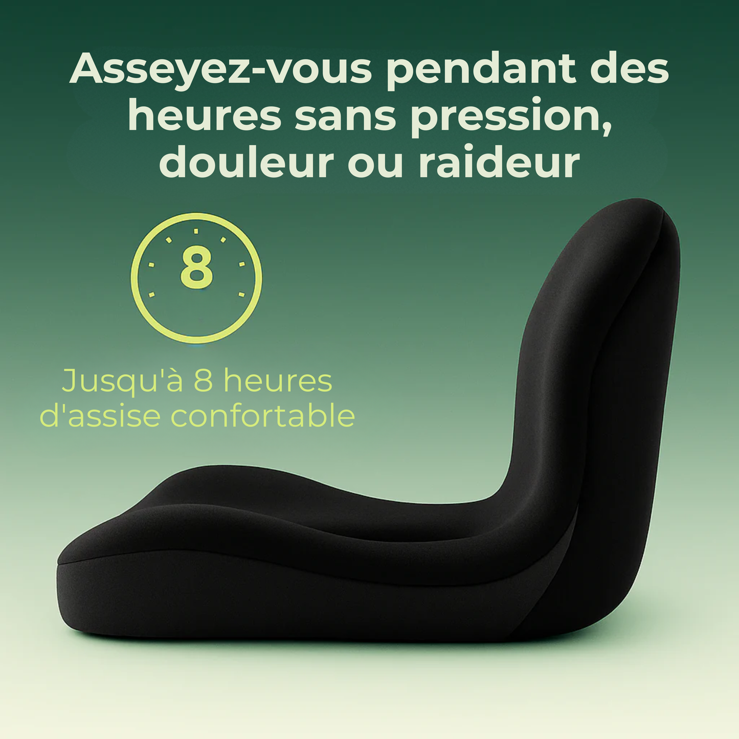 ZenPosture™ | Le soulagement de pression ultime : Asseyez-vous plus intelligemment, pas plus difficilement.