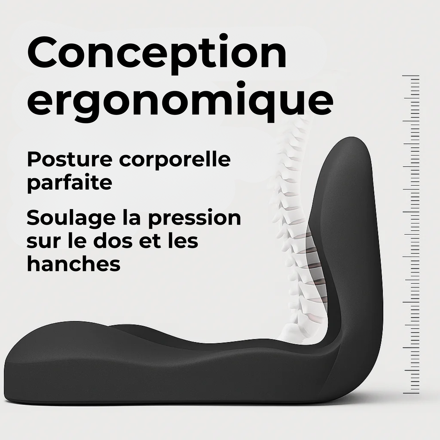 ZenPosture™ | Le soulagement de pression ultime : Asseyez-vous plus intelligemment, pas plus difficilement.