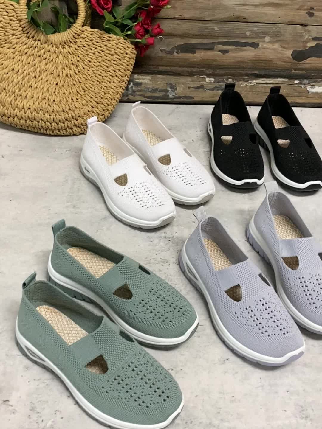 Casual Breathable Slip-On Walking Sneakers