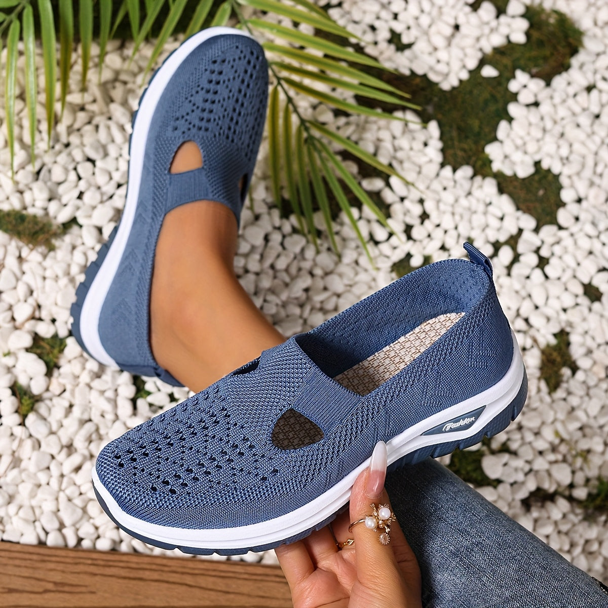 Casual Breathable Slip-On Walking Sneakers