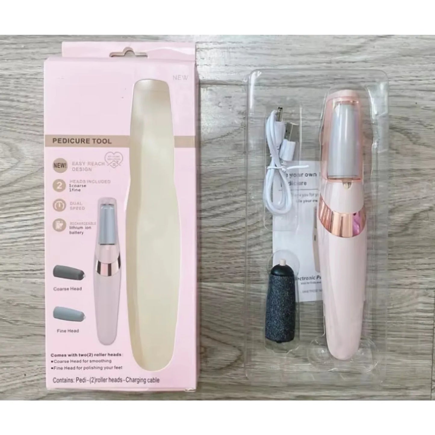 Rechargeable Electric Callus Remover — Cordless Foot File for Smooth Heels