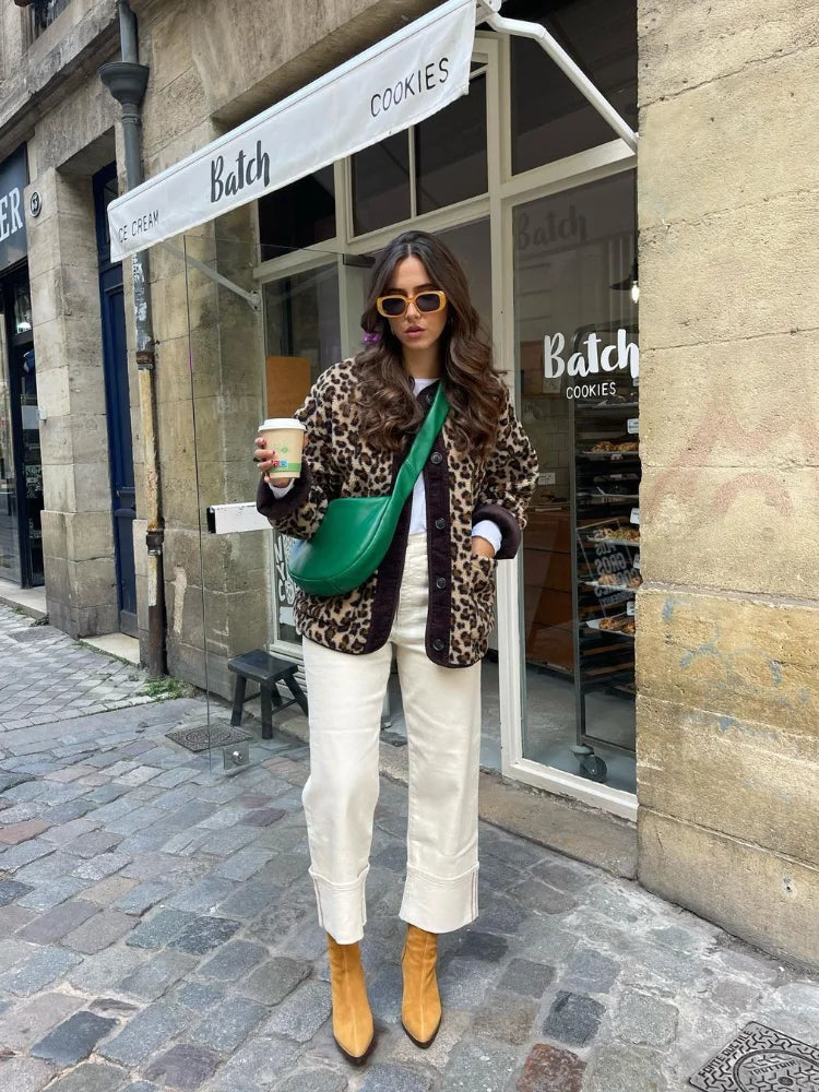 Bulera Leopard Print casual Jacket