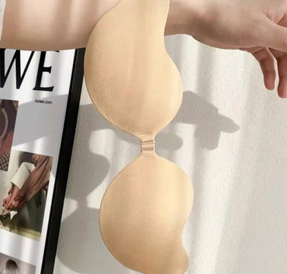 Emily Invisible Stick-On Lift silicone Bra – Seamless Strapless Push-Up
