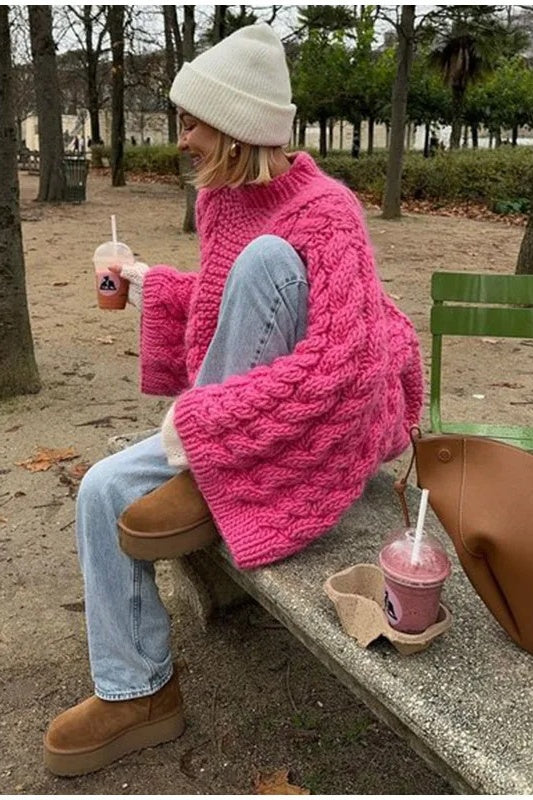 Belen Autumn Knit Sleeve Sweater