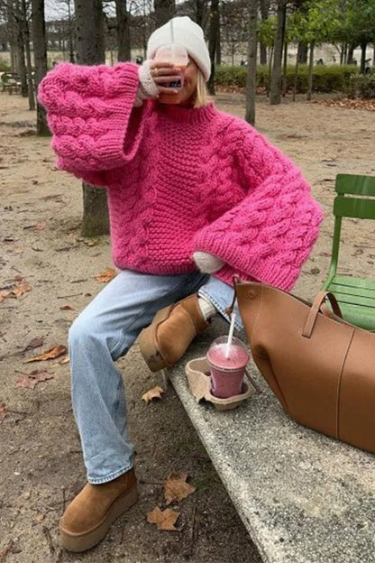 Belen Autumn Knit Sleeve Sweater