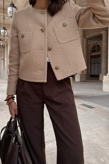 Belle Coarse Tweed Jacket