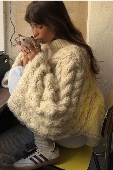 Belen Autumn Knit Sleeve Sweater