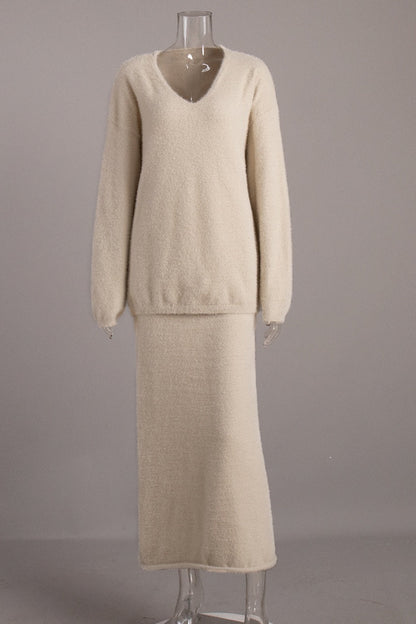 Babi V-Neck Knit Set