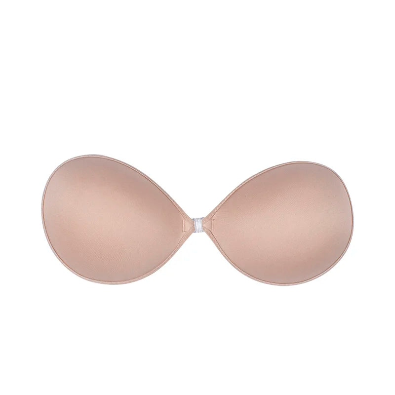 Invisible Silicone Push-Up Bra — Strapless Adhesive Backless Support