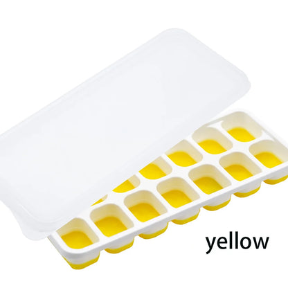 14 Grid Ice Cube Tray Silicone Mold Square Ice Cube Tray Mold Ice Cube Maker Non-toxic Durable Bar Pub Wine Ice Blocks Maker