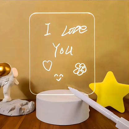 GlowSketch™ Erasable USB Drawing Board & LED Night Light — Creative Lamp for Children’s Bedrooms
