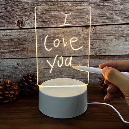 GlowSketch™ Erasable USB Drawing Board & LED Night Light — Creative Lamp for Children’s Bedrooms