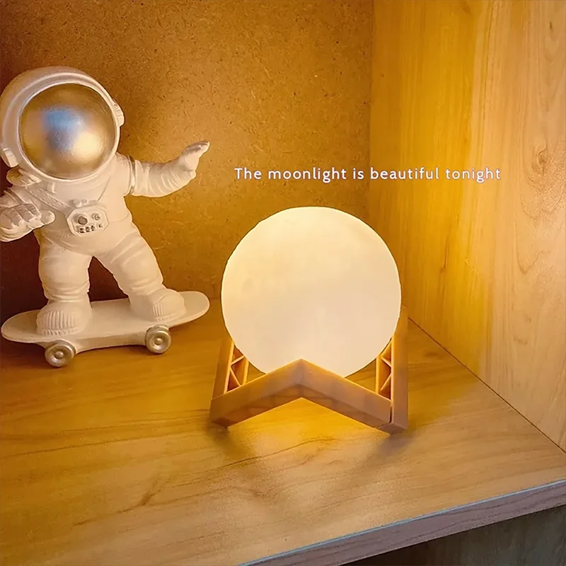 Galaxy Moon LED Book Light – Magical Night Lamp for Kids & Bedroom Decor