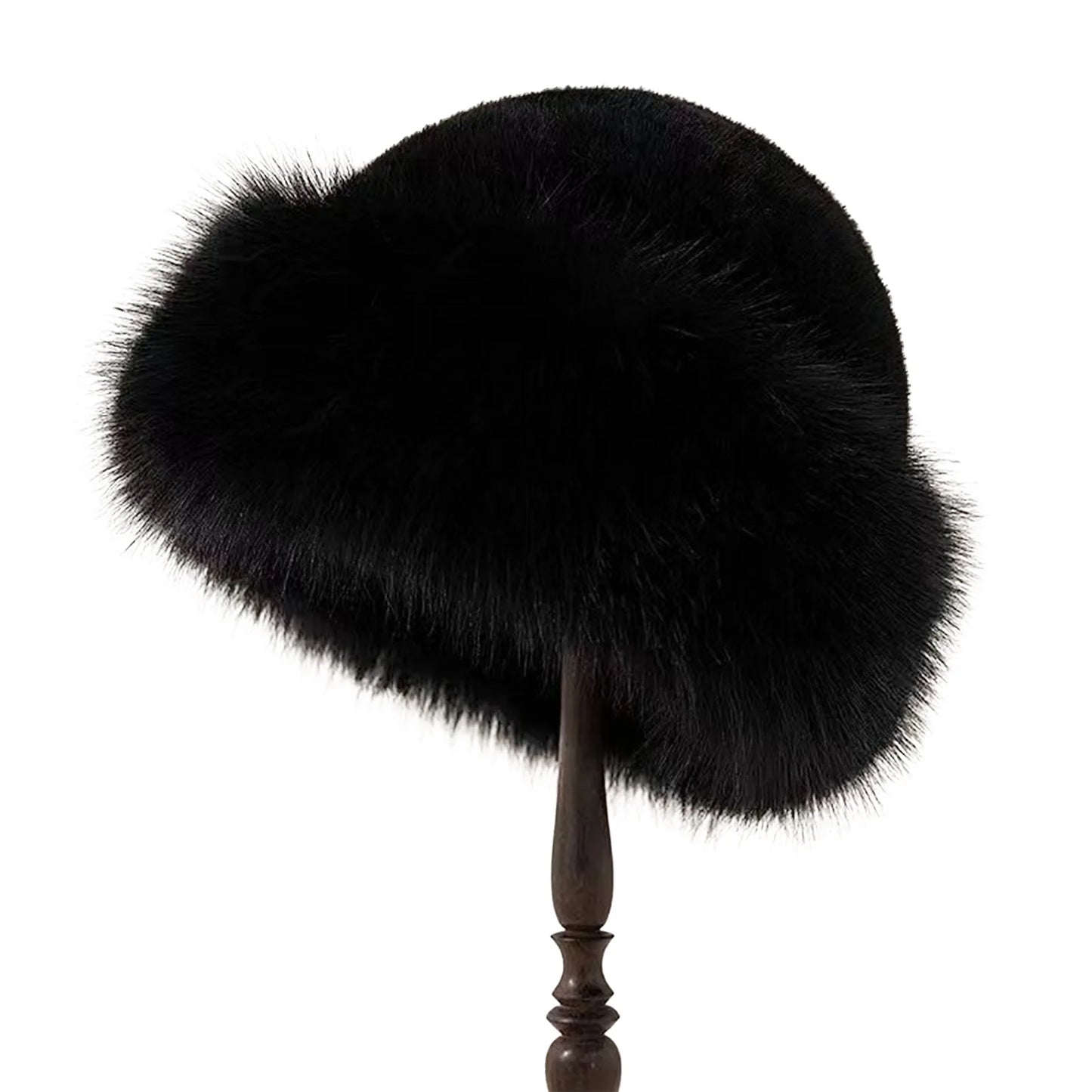 ArcticPlush™ Fluffy Fur Beanie Hat – Thick Warm Mongolian-Style Winter Cap