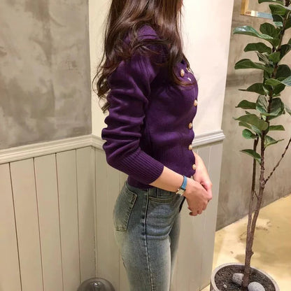 Linh Slim Fit Knitted Cardigan — Autumn/Winter Chic Office Style