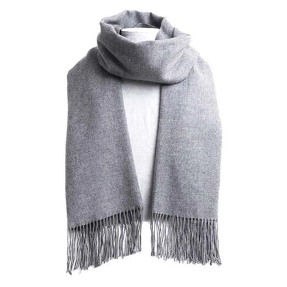 Luxury Cashmere Winter Scarf – Soft Warm Long Tassel Shawl for Women & Men