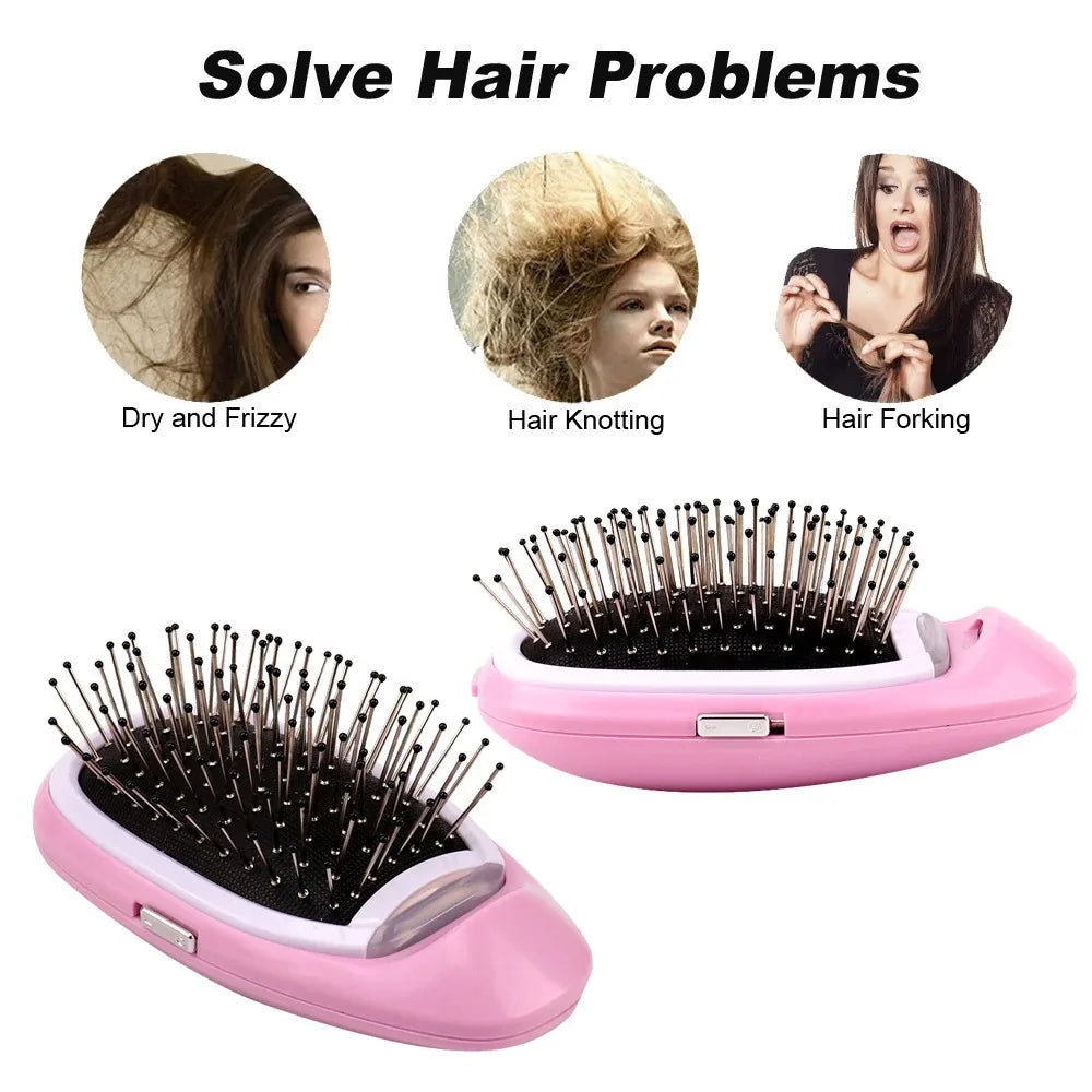 ZenGlow™ Ionic Relaxation Hairbrush — Anti-Static Scalp Massage & Gentle Detangling