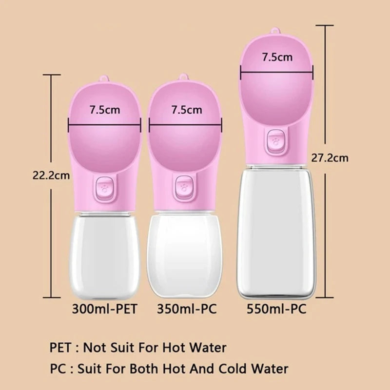 Buddy Portable Dog Water Bottle – Leakproof Travel Drinking Bottle for Dogs & Cats