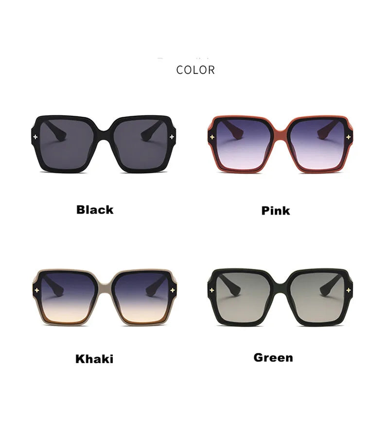 Square Frame UV400 Sunglasses – Luxury All-Match Style DS-8052-1