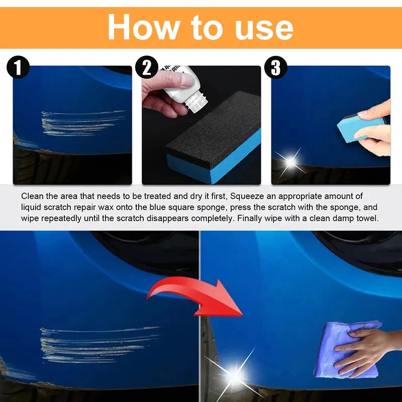 Car Scratch Remover & Paint Repair Kit – Auto Swirl Removal Polishing Tool for Body Care