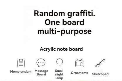 GlowSketch™ Erasable USB Drawing Board & LED Night Light — Creative Lamp for Children’s Bedrooms