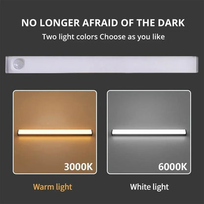 💡 Wireless LED Motion Sensor Night Light — USB Rechargeable Magnetic Lamp