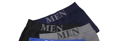 5 Pcs Thin Style Men's High Elastic Plain Color Comfortable Boxer Briefs Panties Breathable Pantyhose