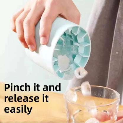 CylinFreeze Mini Silicone Ice Maker – Food Grade Cylindrical Ice Mold for Drinks, Cocktails & Whiskey