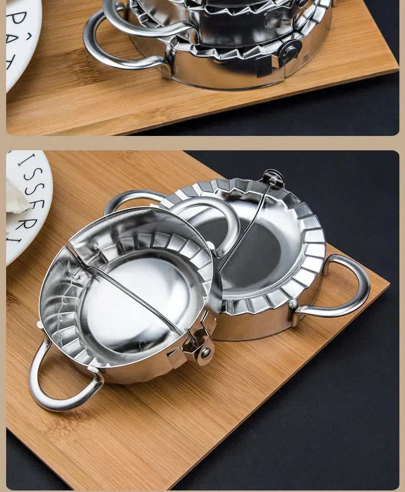 Stainless Steel Dumpling Maker – Ravioli & Pastry Press Mold for Dumplings, Pies & Wrappers