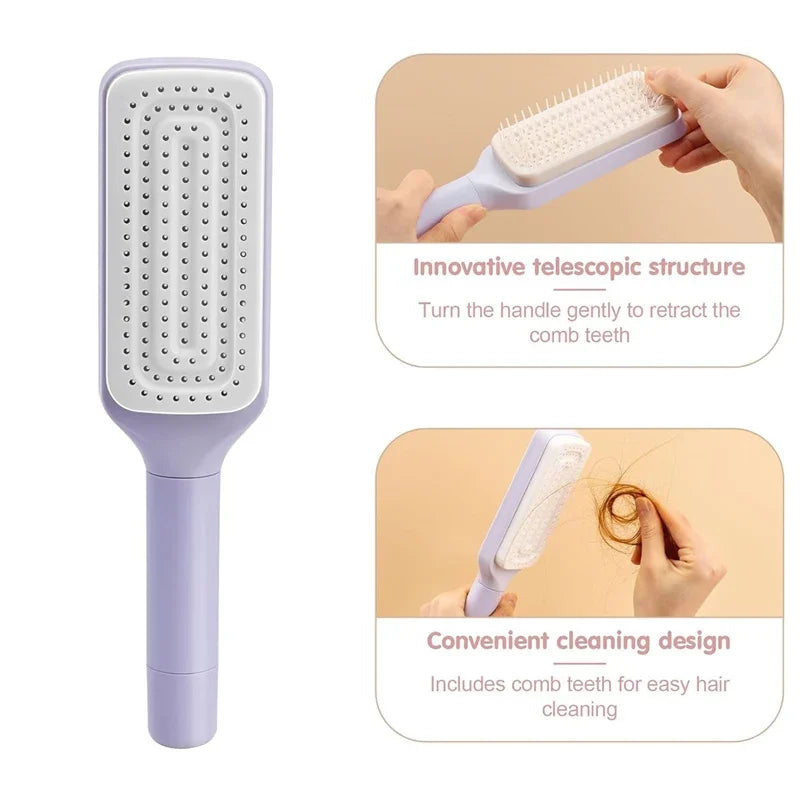 Self Cleaning Hairbrush