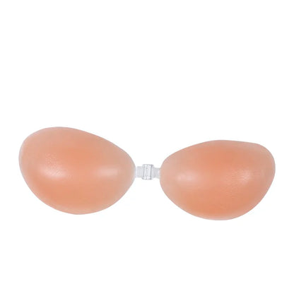 Invisible Silicone Push-Up Bra — Strapless Adhesive Backless Support