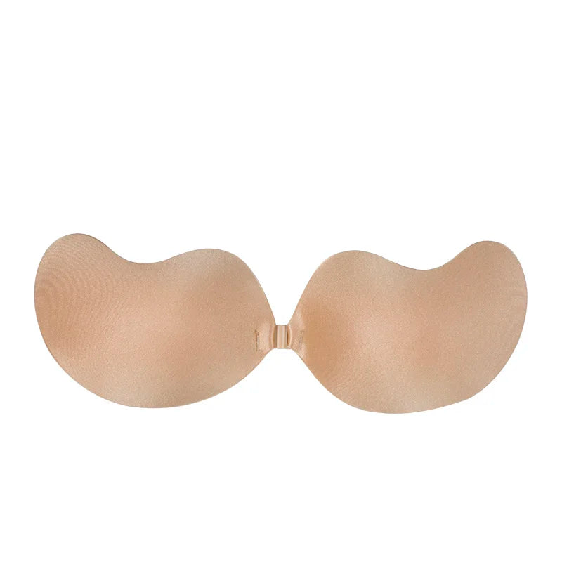 Invisible Silicone Push-Up Bra — Strapless Adhesive Backless Support