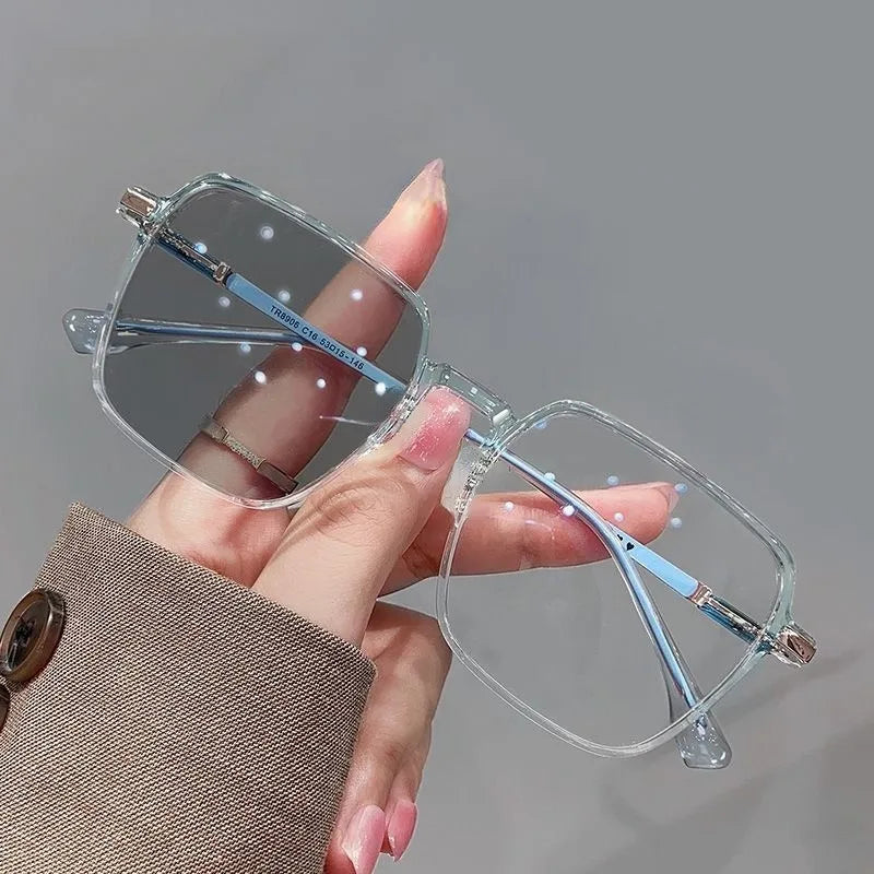 LumiShield™ Photochromic Anti-Radiation Glasses – Blue Light & UV Protection Metal Frame