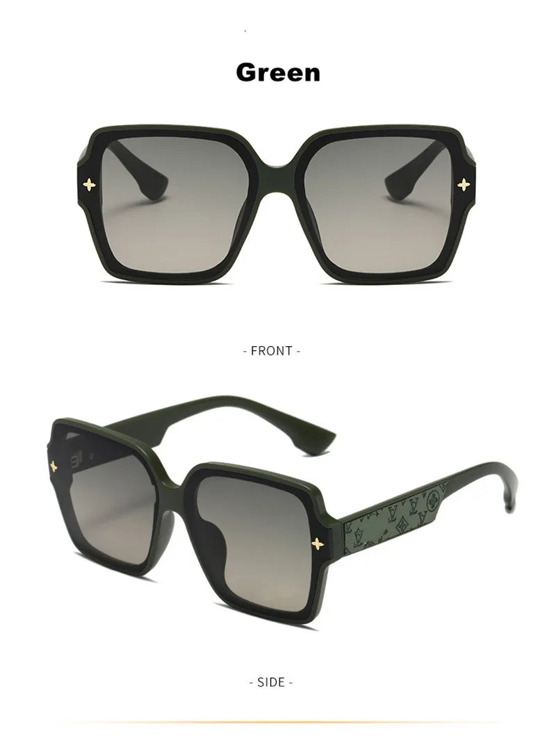 Square Frame UV400 Sunglasses – Luxury All-Match Style DS-8052-1