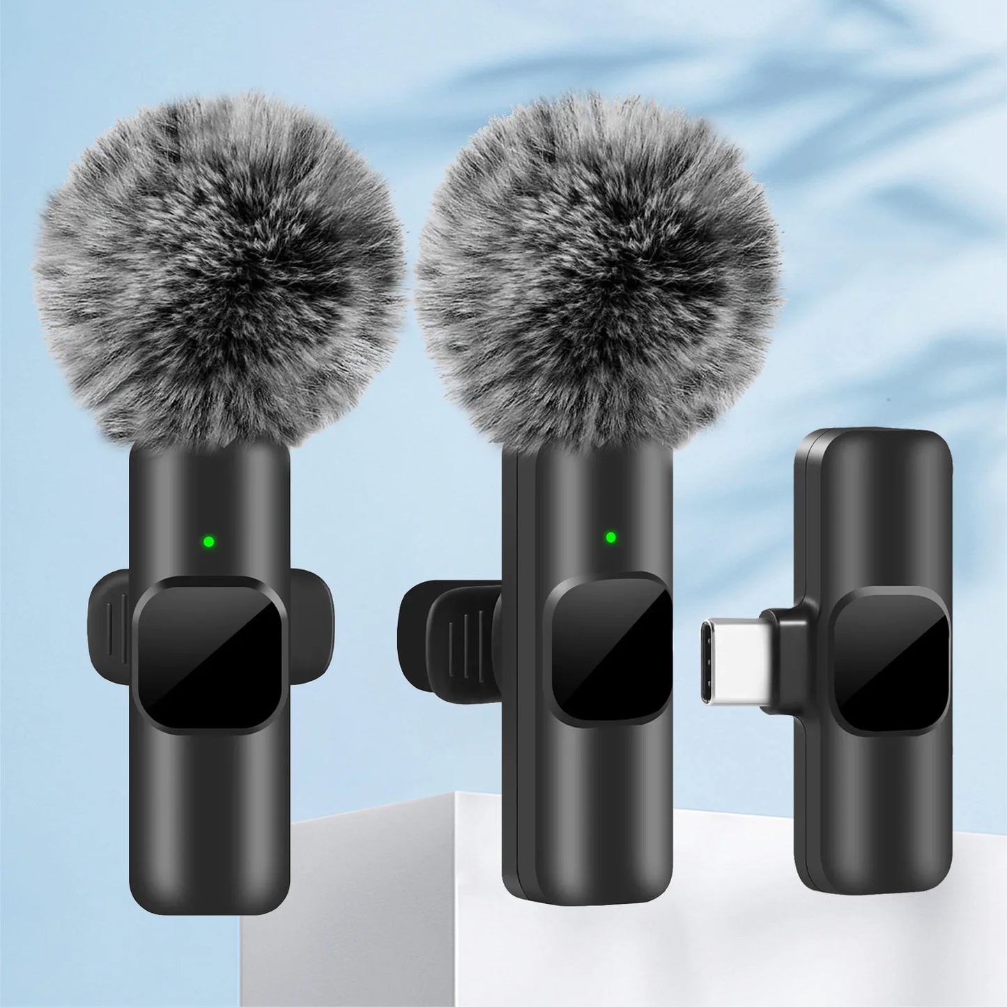 ClearWave™ Wireless Lavalier Microphone – Mini Clip-On Mic for iPhone, Android & Laptop (Plug & Play)