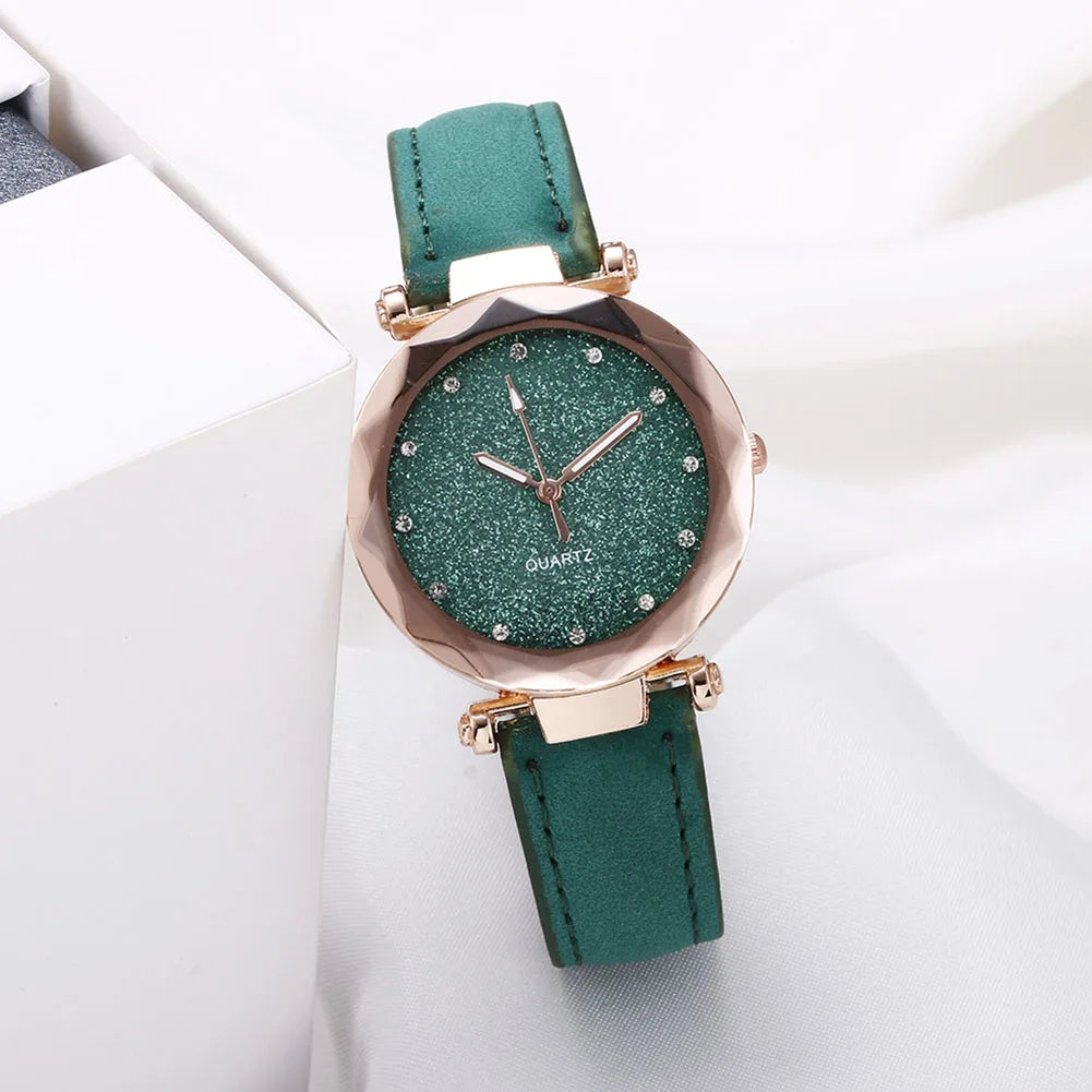 LuxeTime Men’s Business Quartz Watch – Roman Numeral Leather Calendar Wristwatch