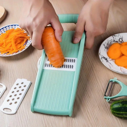 5-in-1 Vegetable Chopper – Multi-Functional Onion Chopper, Mandoline Slicer & Veggie Dicer