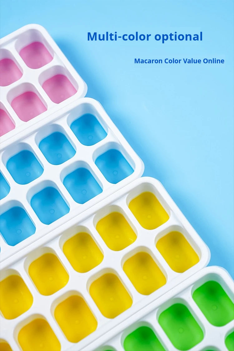 14 Grid Ice Cube Tray Silicone Mold Square Ice Cube Tray Mold Ice Cube Maker Non-toxic Durable Bar Pub Wine Ice Blocks Maker