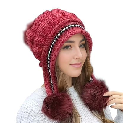 AuroraFleece™ Winter Knit Earflap Hat