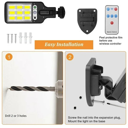 Solar Outdoor Wall Light – Waterproof LED Garden Lamp for Yard, Patio & Pathway Lighting