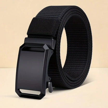 Jack Automatic Buckle Canvas Belt – Tactical Outdoor Workwear Belt for Men