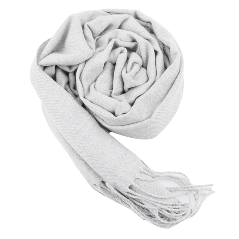 Luxury Cashmere Winter Scarf – Soft Warm Long Tassel Shawl for Women & Men